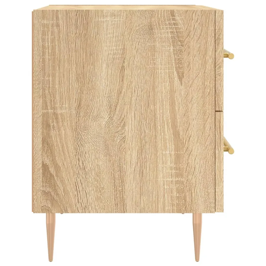 Table de chevet chêne sonoma 40x35x47,5 cm bois d’ingénierie - 7