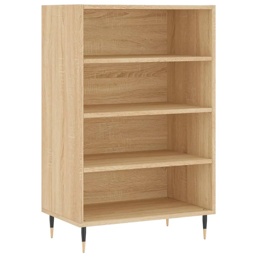 Buffet haut chêne sonoma 57x35x90 cm bois d'ingénierie - 2