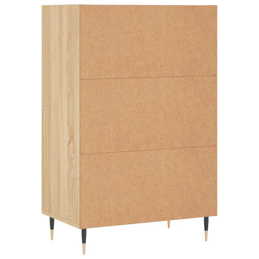 Buffet haut chêne sonoma 57x35x90 cm bois d'ingénierie - 6
