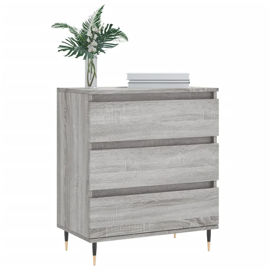 Buffet Sonoma gris 60x35x70 cm Bois d'ingénierie - 3