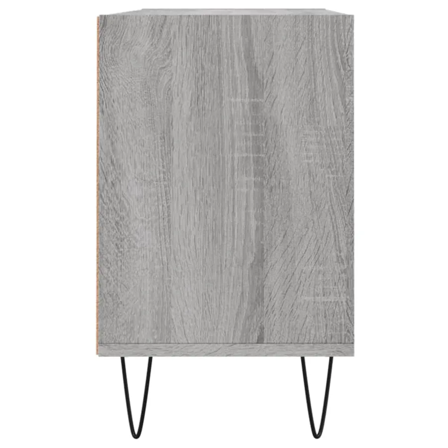 Meuble TV sonoma gris 103,5x30x50 cm bois d'ingénierie - 5