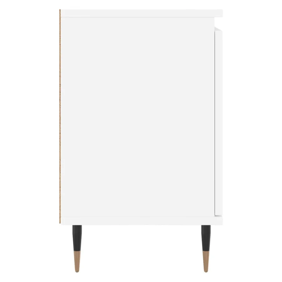 Tables de chevet 2 pcs blanc 40x30x50 cm bois d'ingénierie - 7