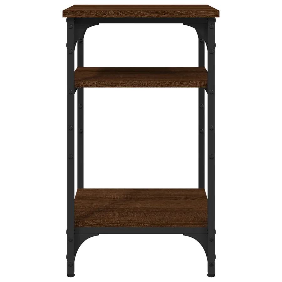Table d'appoint Chêne marron 35x30x60 cm Bois d'ingénierie - 4