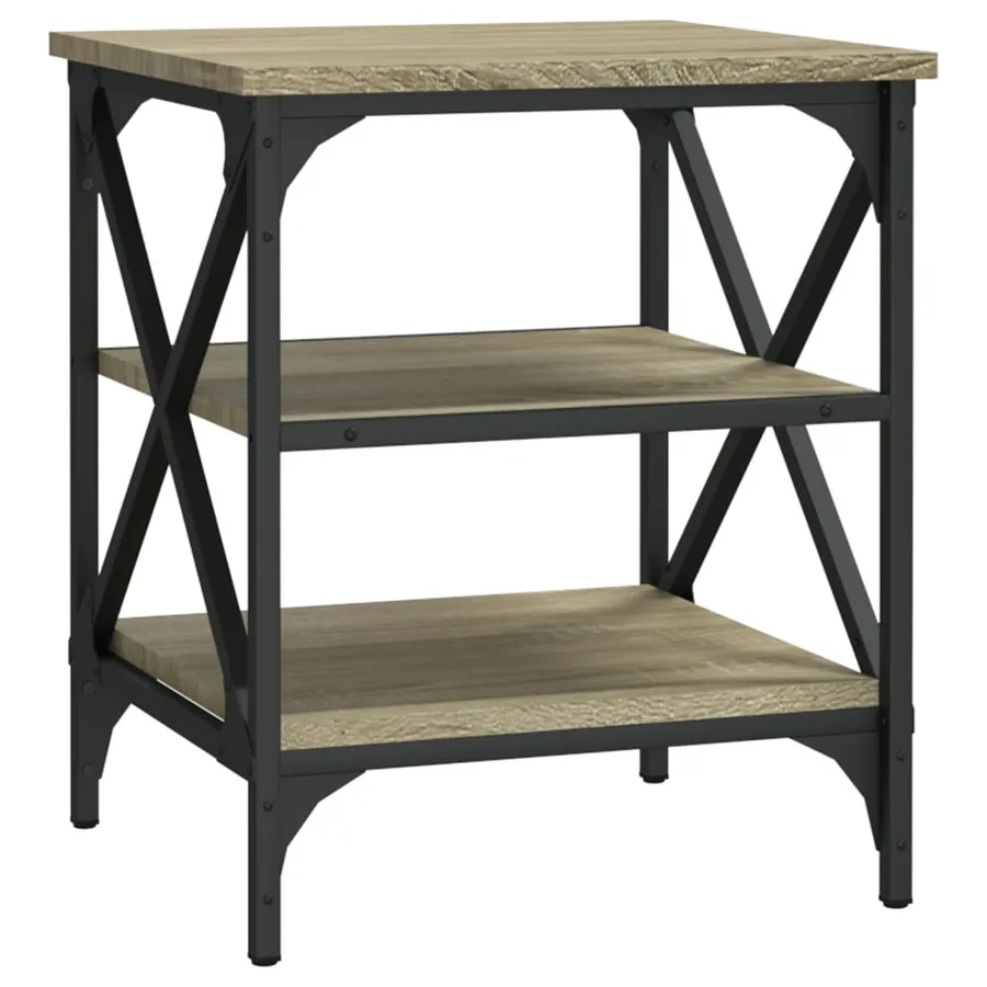 Tables d'appoint 2 pcs Chêne sonoma 40x42x50 cm Bois ingénierie - 5