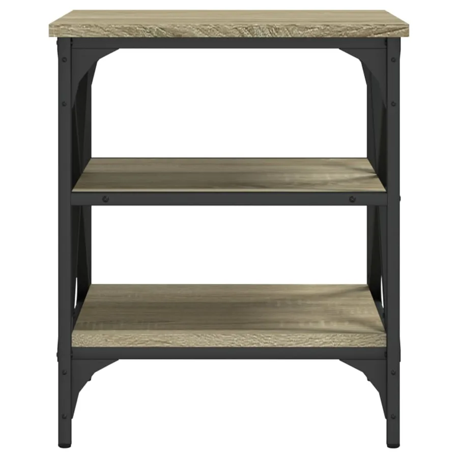 Tables d'appoint 2 pcs Chêne sonoma 40x42x50 cm Bois ingénierie - 6