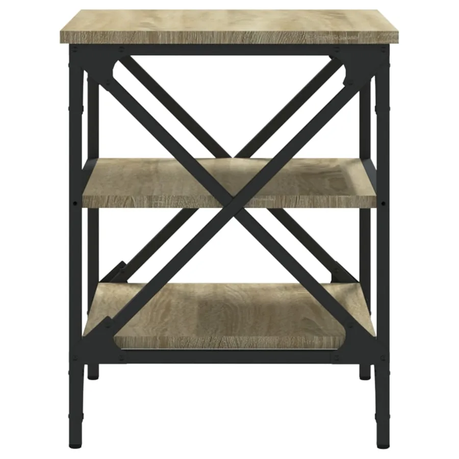 Tables d'appoint 2 pcs Chêne sonoma 40x42x50 cm Bois ingénierie - 7