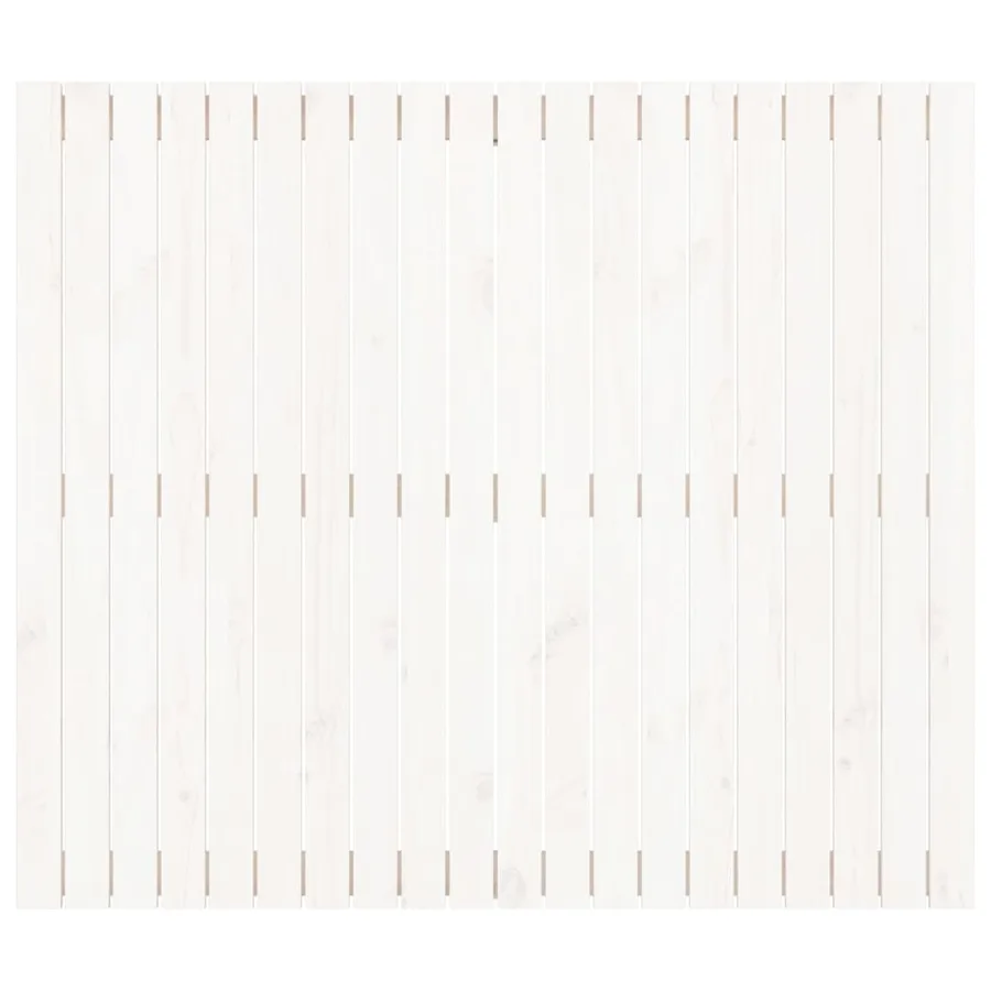 Tête de lit murale Blanc 127,5x3x110 cm Bois massif de pin - 4