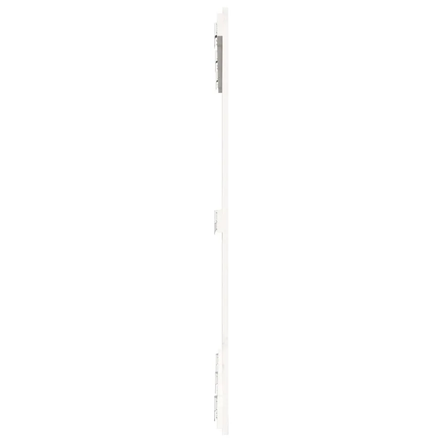 Tête de lit murale Blanc 127,5x3x110 cm Bois massif de pin - 5
