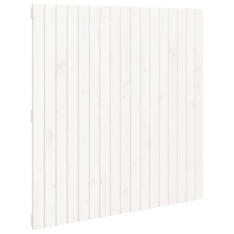 Tête de lit murale Blanc 108x3x110 cm Bois massif de pin - 2
