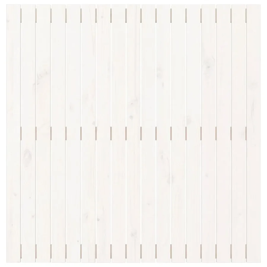 Tête de lit murale Blanc 108x3x110 cm Bois massif de pin - 4