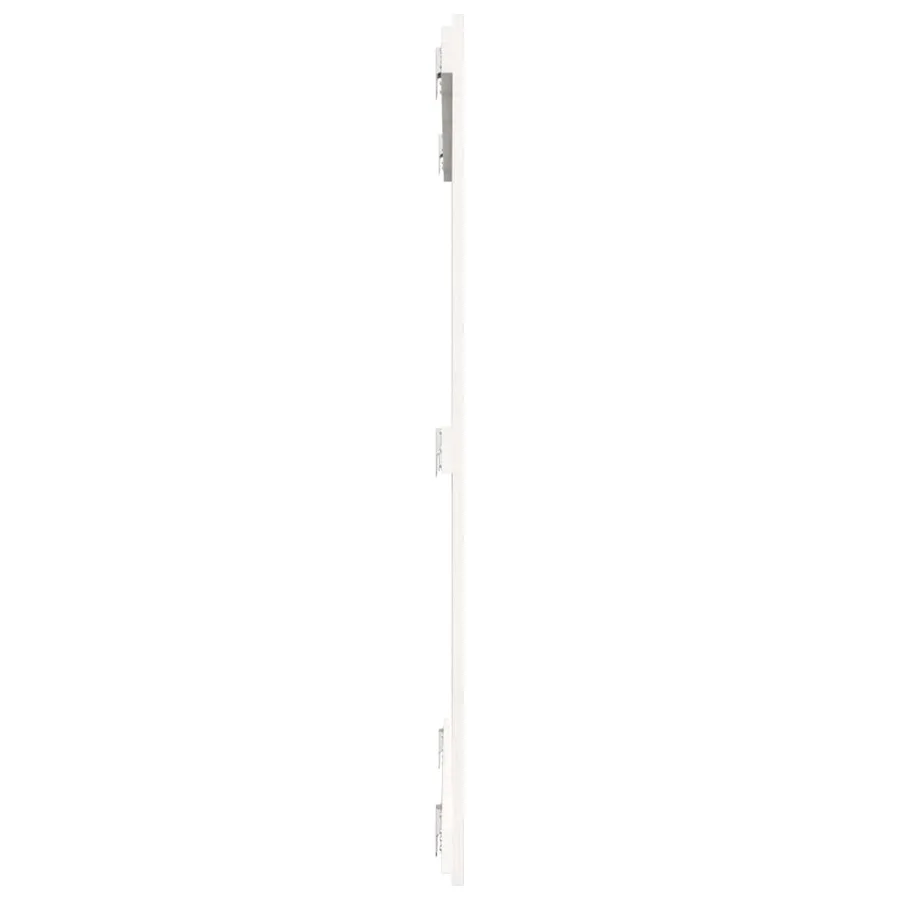 Tête de lit murale Blanc 108x3x110 cm Bois massif de pin - 5