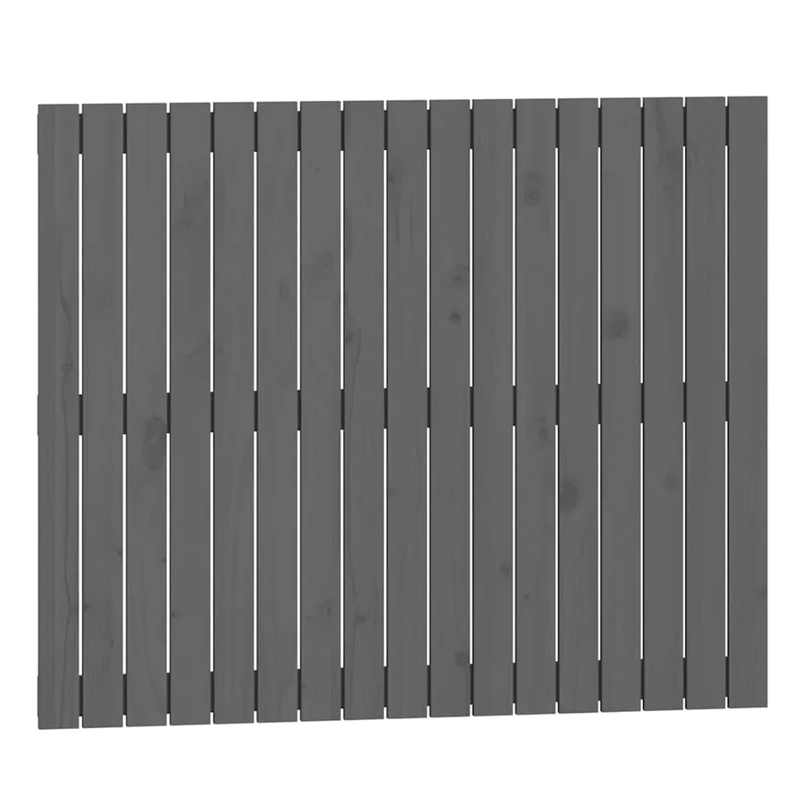 Tête de lit murale Gris 108x3x90 cm Bois massif de pin - 2