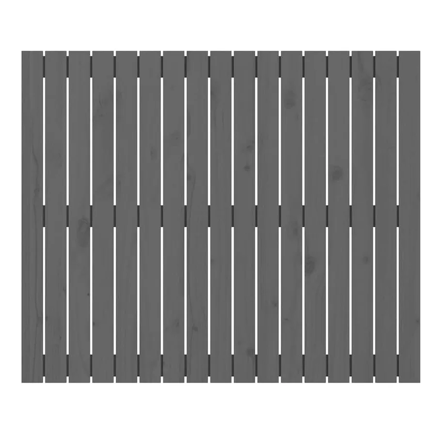 Tête de lit murale Gris 108x3x90 cm Bois massif de pin - 4