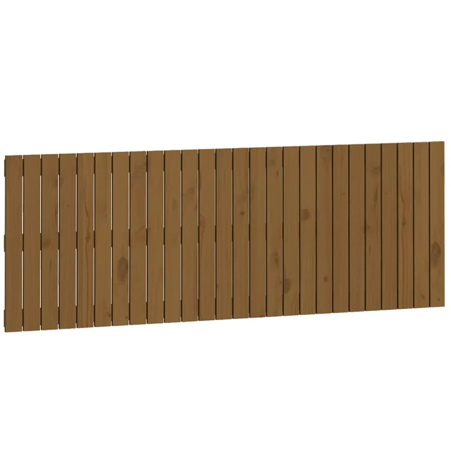 Tête de lit murale Marron miel 166x3x60 cm Bois massif de pin - 2