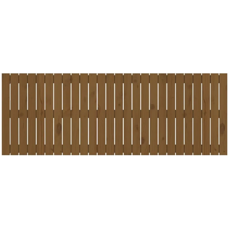 Tête de lit murale Marron miel 166x3x60 cm Bois massif de pin - 4
