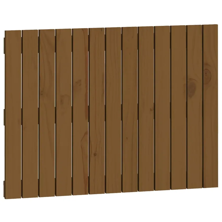 Tête de lit murale Marron miel 82,5x3x60 cm Bois massif de pin - 2