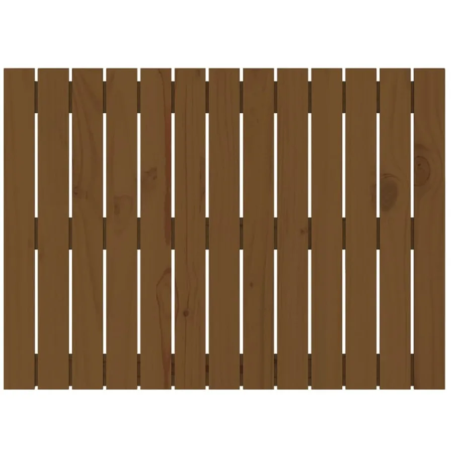 Tête de lit murale Marron miel 82,5x3x60 cm Bois massif de pin - 4