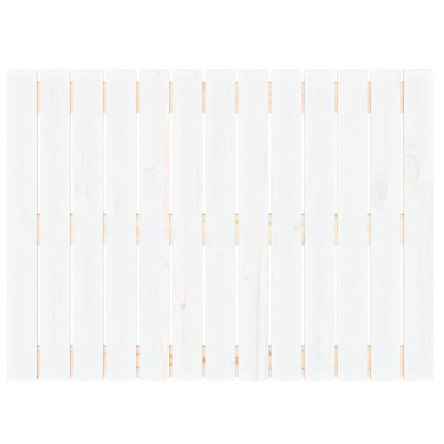 Tête de lit murale Blanc 82,5x3x60 cm Bois massif de pin - 4