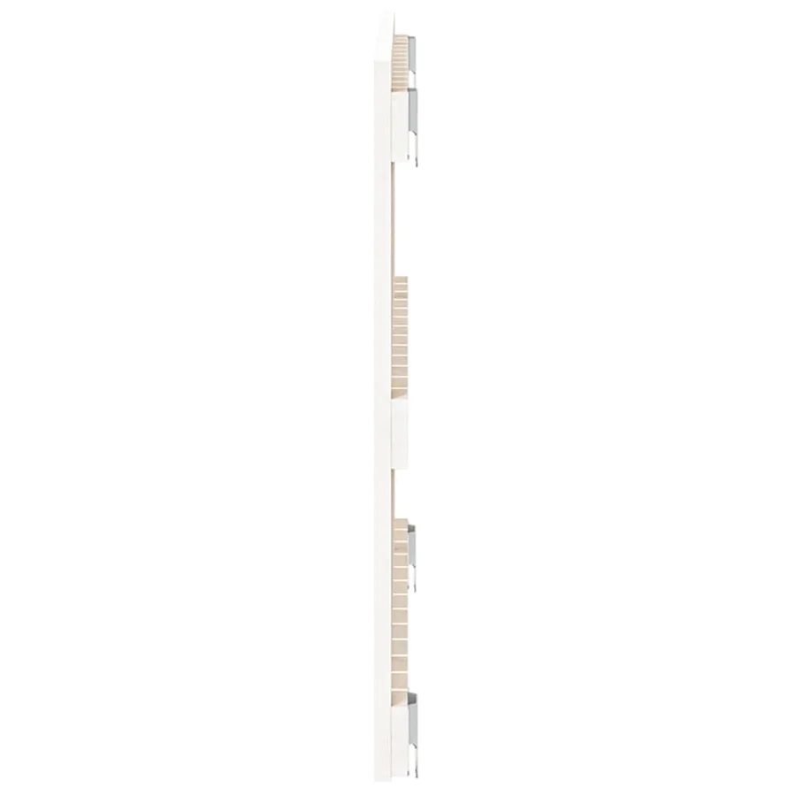 Tête de lit murale Blanc 82,5x3x60 cm Bois massif de pin - 5