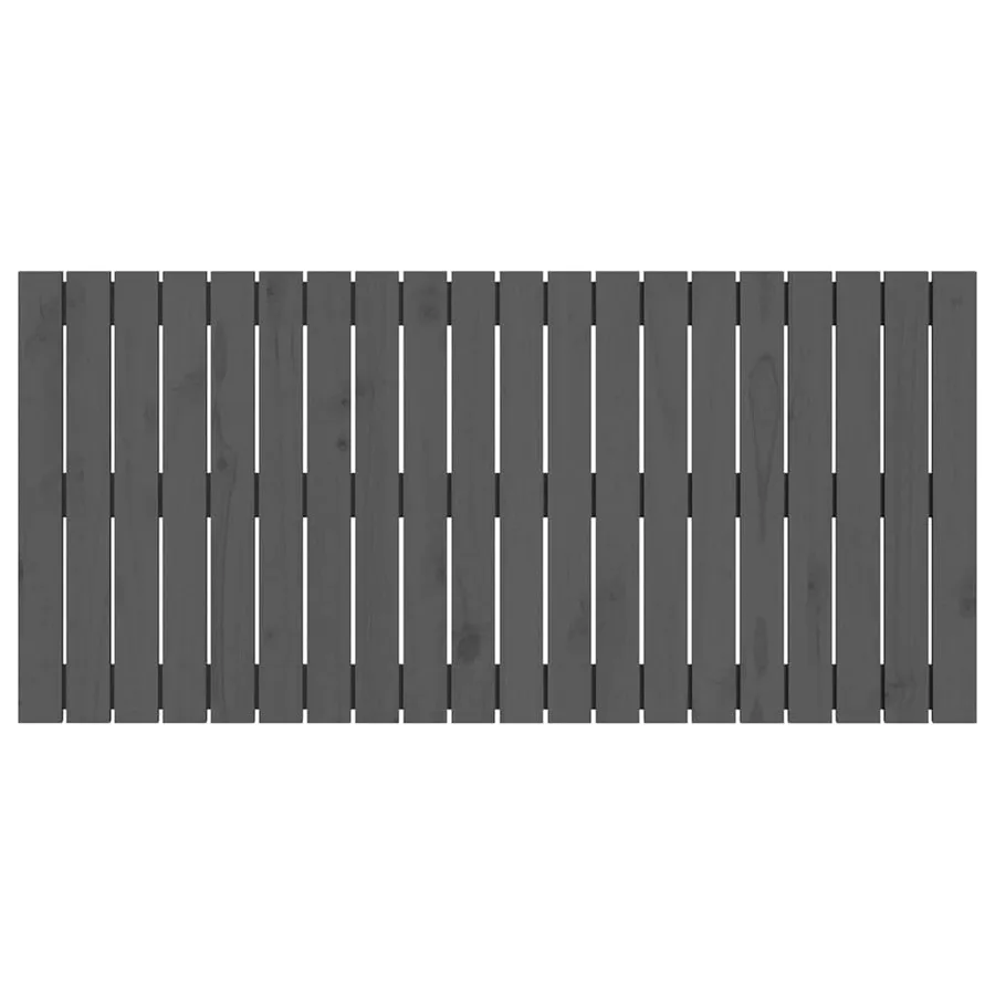 Tête de lit murale Gris 127,5x3x60 cm Bois massif de pin - 4