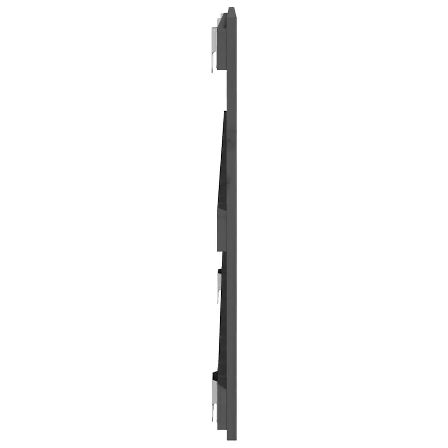 Tête de lit murale Gris 127,5x3x60 cm Bois massif de pin - 5