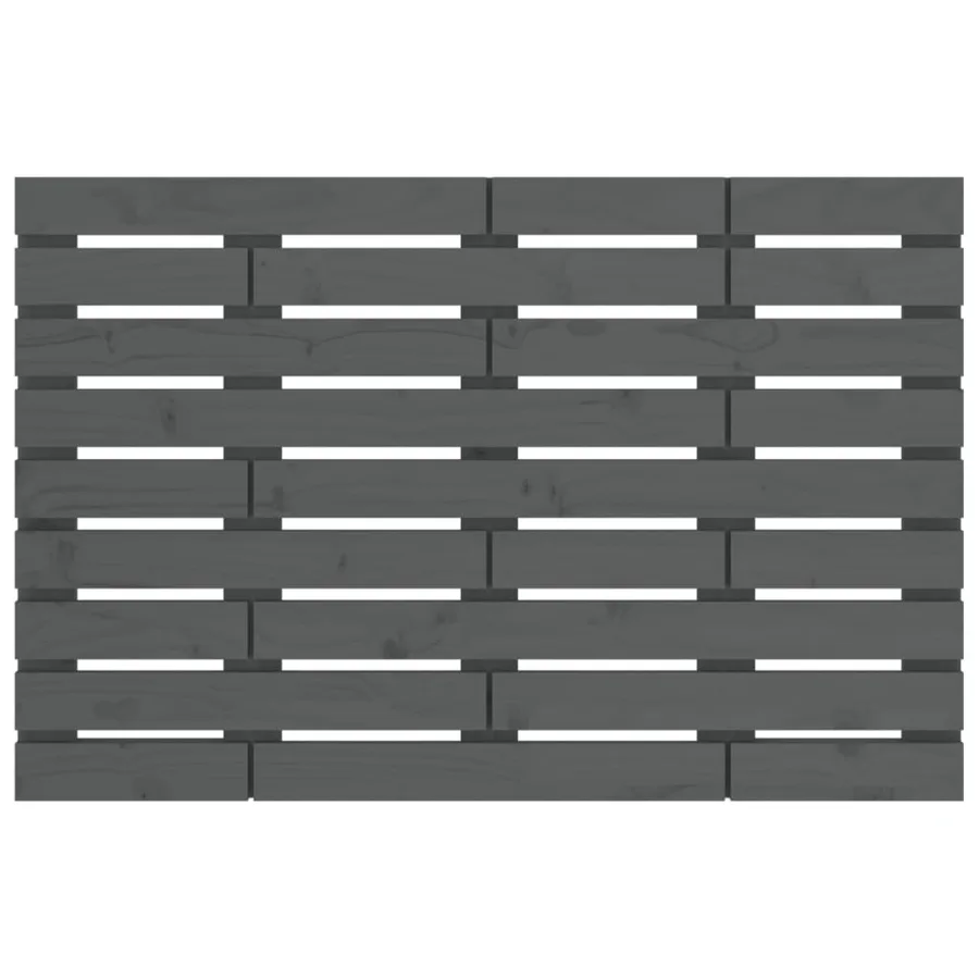 Tête de lit murale Gris 96x3x63 cm Bois massif de pin - 4