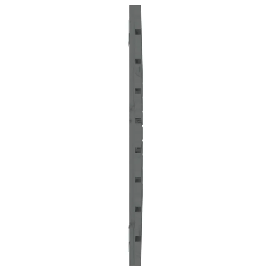 Tête de lit murale Gris 96x3x63 cm Bois massif de pin - 5