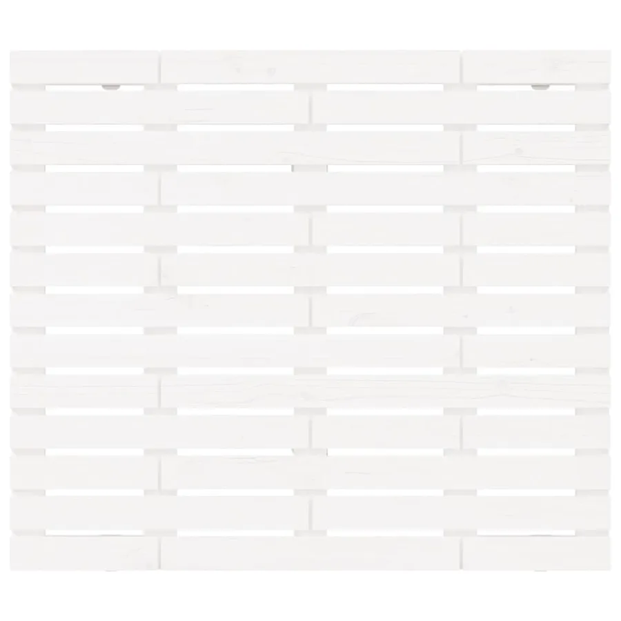 Tête de lit murale Blanc 96x3x91,5 cm Bois massif de pin - 4