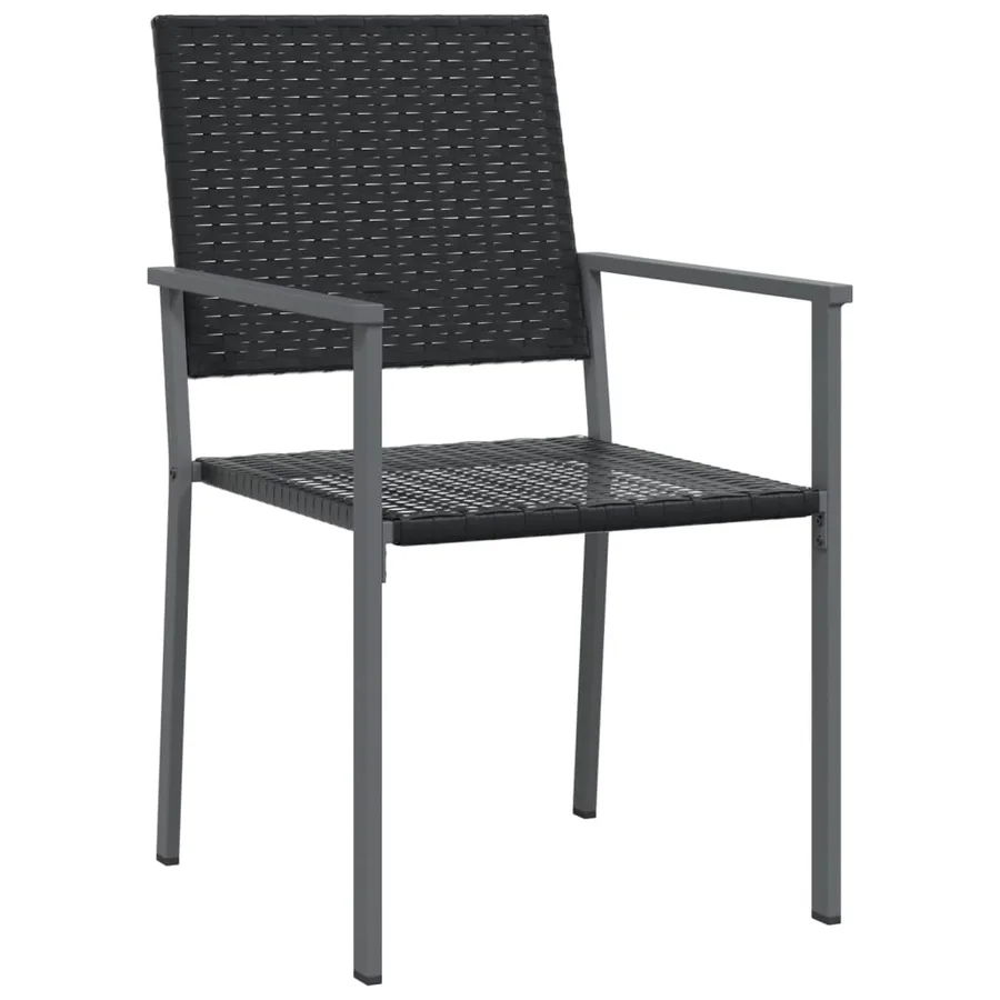 Ensemble à manger de jardin 7 pcs résine tressée acier - 5