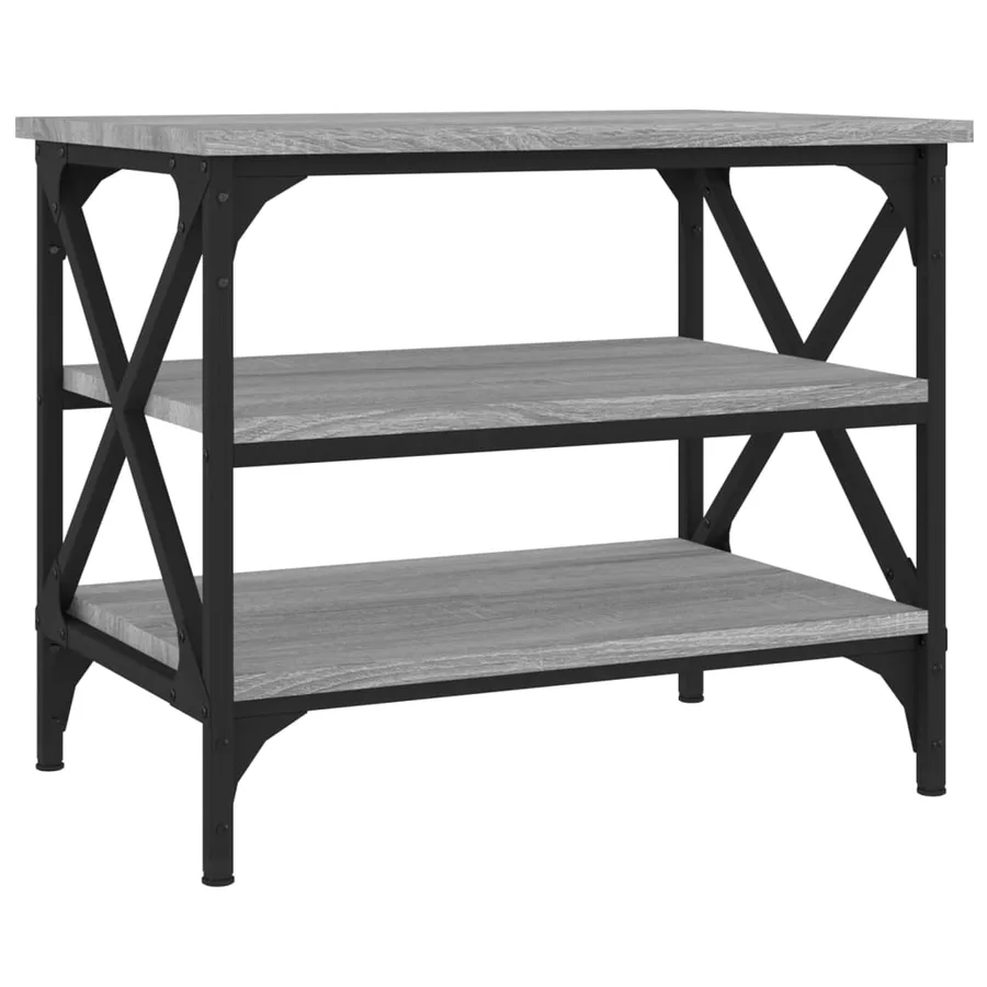 Table d'appoint Sonoma gris 55x38x45 cm Bois d'ingénierie - 2