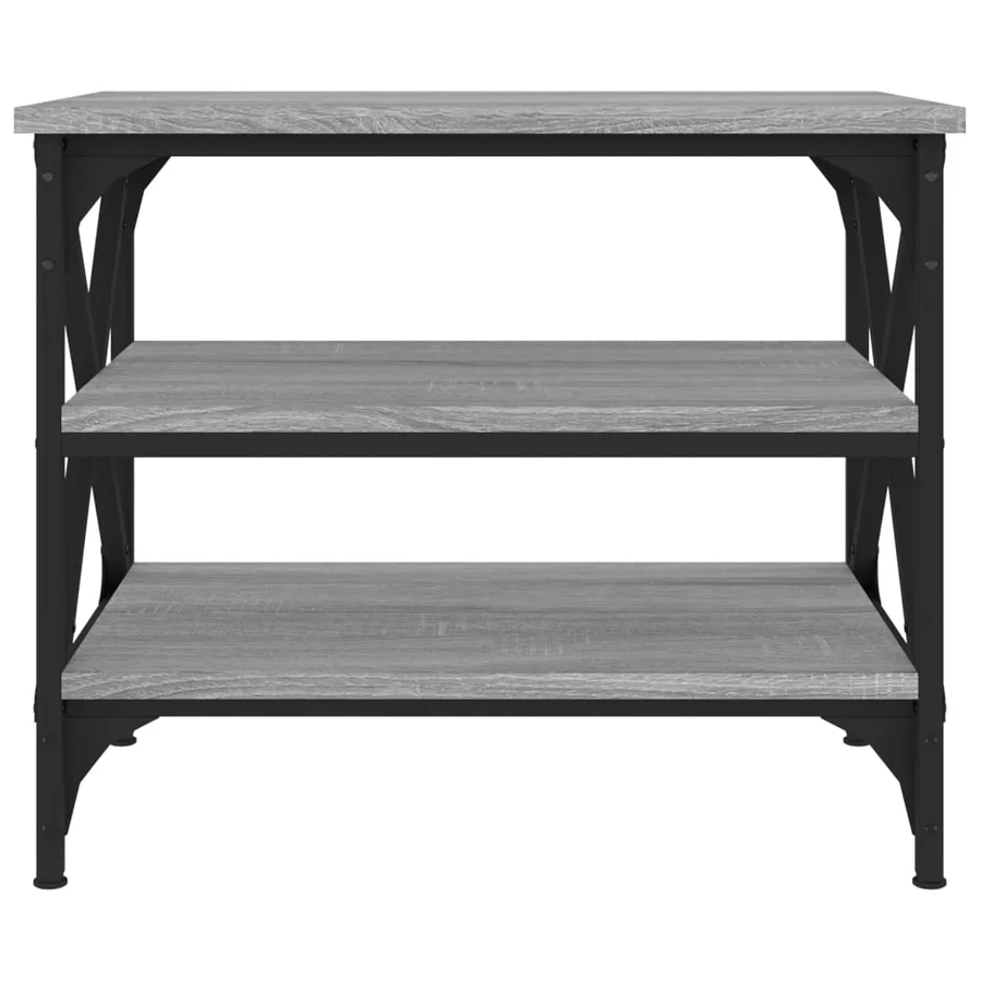 Table d'appoint Sonoma gris 55x38x45 cm Bois d'ingénierie - 5