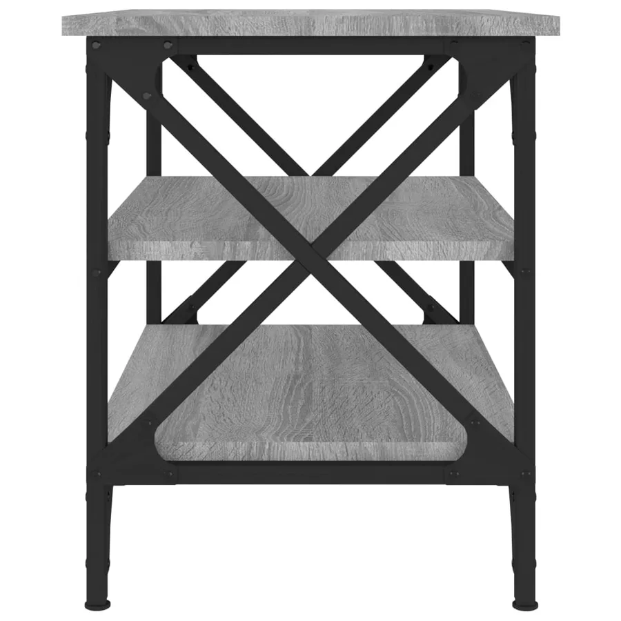 Table d'appoint Sonoma gris 55x38x45 cm Bois d'ingénierie - 6