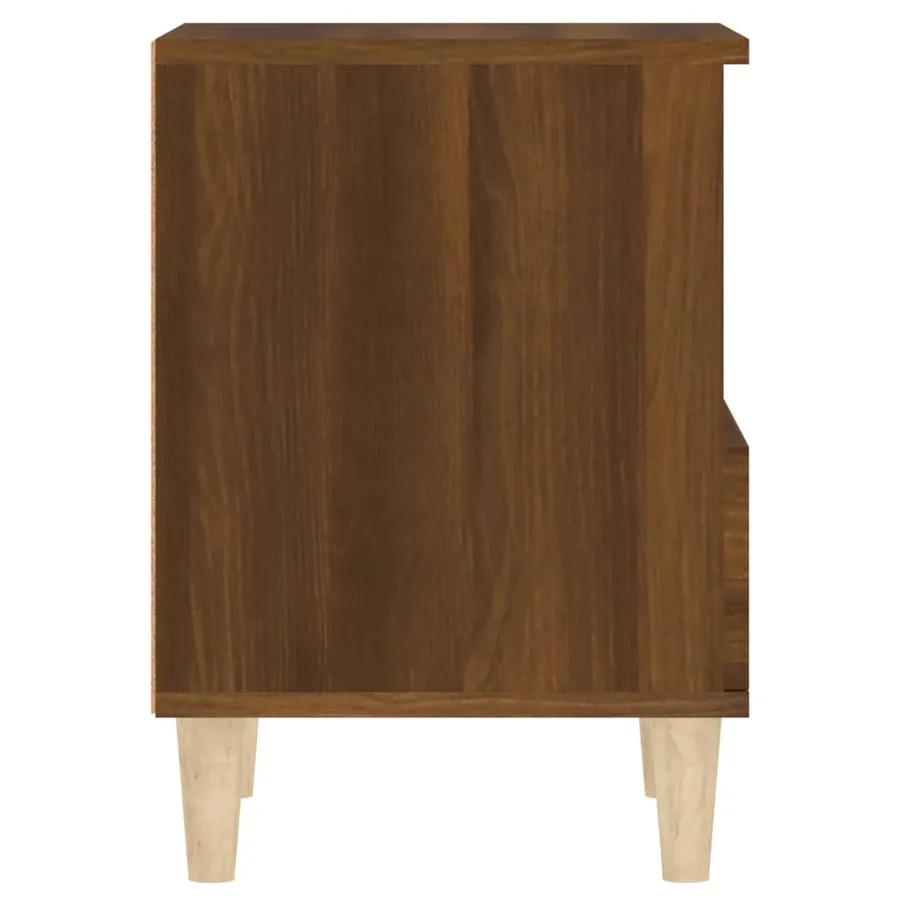 Table de chevet Chêne marron 40x35x50 cm - 8