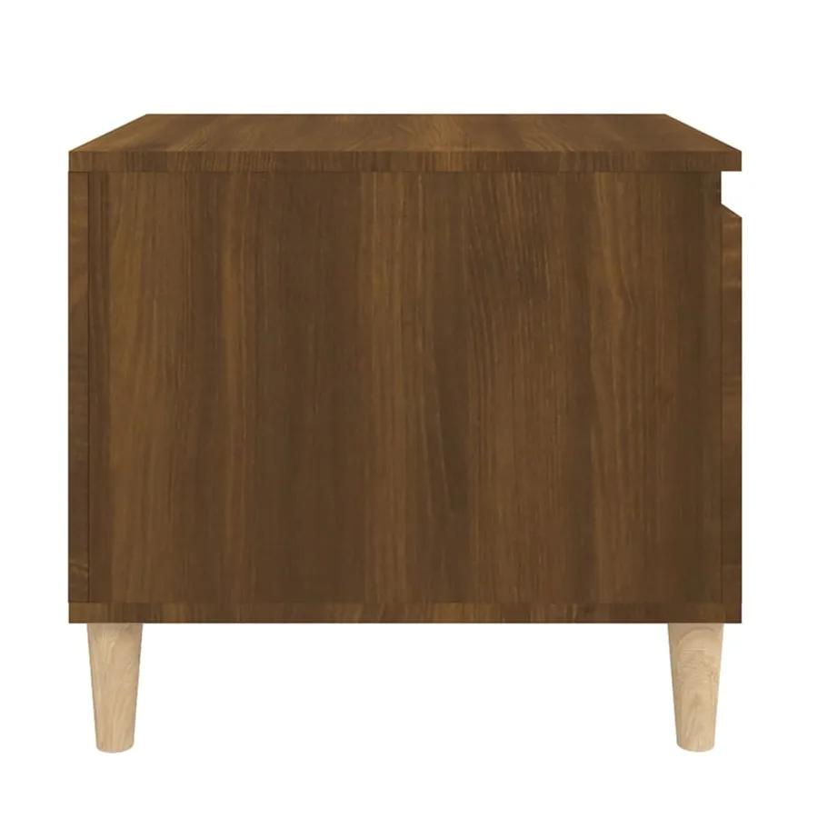 Table basse Chêne marron 100x50x45 cm Bois d'ingénierie - 7