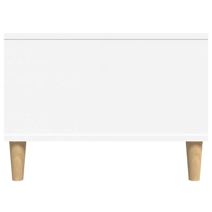 Table basse Blanc 90x50x36,5 cm Bois d'ingénierie - 8