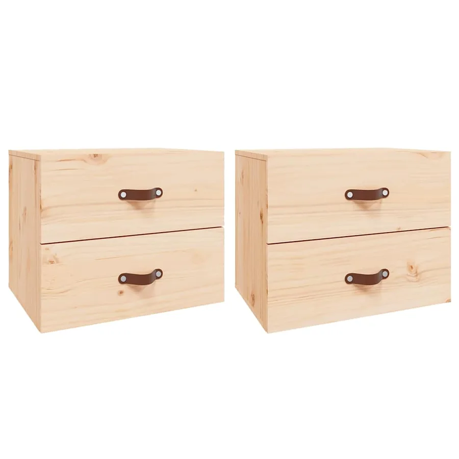 Tables de chevet murales 2 pcs 50x36x40 cm - 2