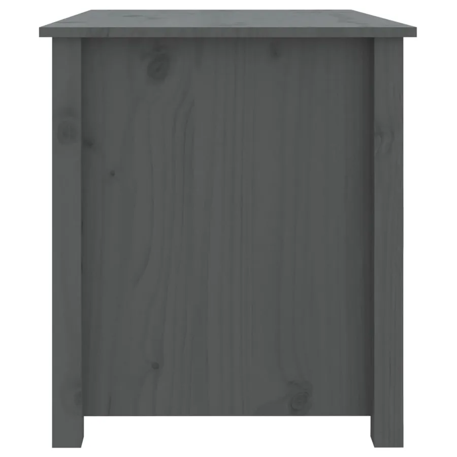 Table basse Gris 71x49x55 cm Bois massif de pin - 8