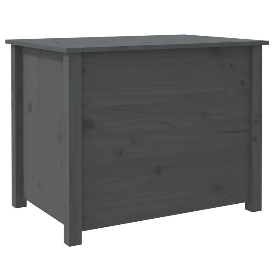 Table basse Gris 71x49x55 cm Bois massif de pin - 9