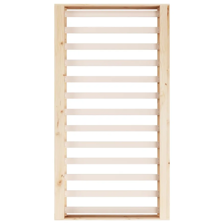 Cadre de lit sans matelas 75x190 cm bois massif - 6
