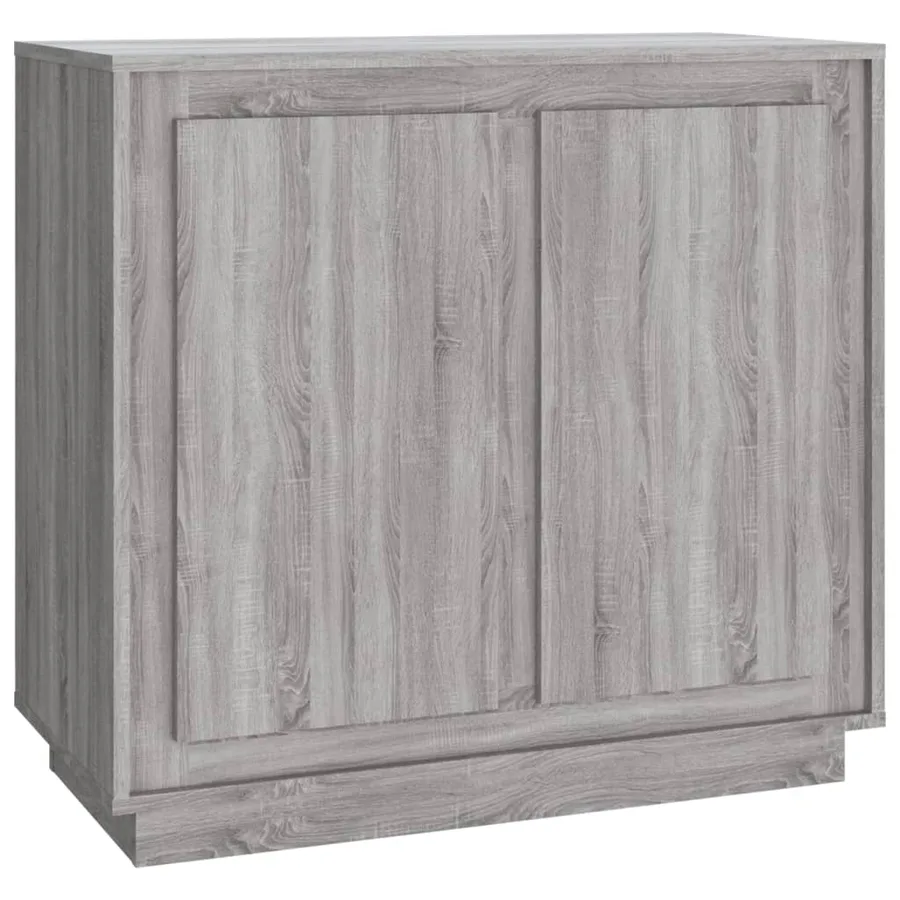 Buffet sonoma gris 80x34x75 cm bois d'ingénierie - 2