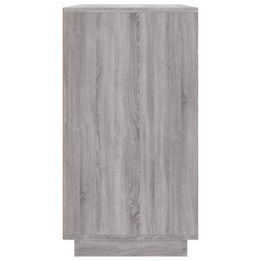Buffet sonoma gris 80x34x75 cm bois d'ingénierie - 6