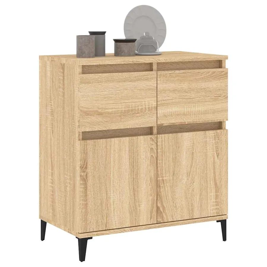 Buffet Chêne sonoma 60x35x70 cm Bois d'ingénierie - 4