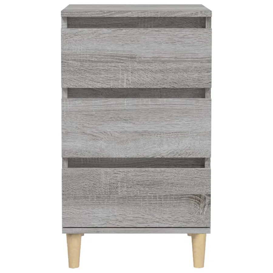 Table de chevet sonoma gris 40x35x70 cm bois d'ingénierie - 6