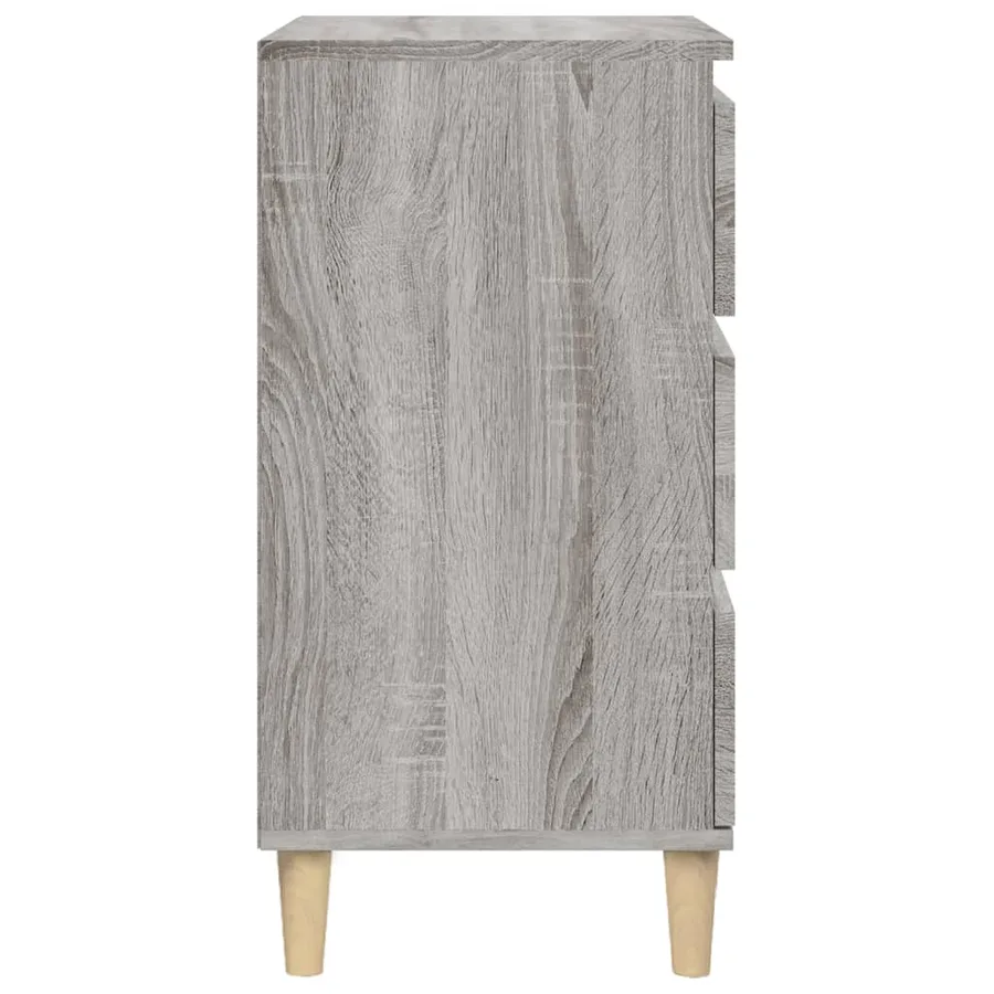 Table de chevet sonoma gris 40x35x70 cm bois d'ingénierie - 8
