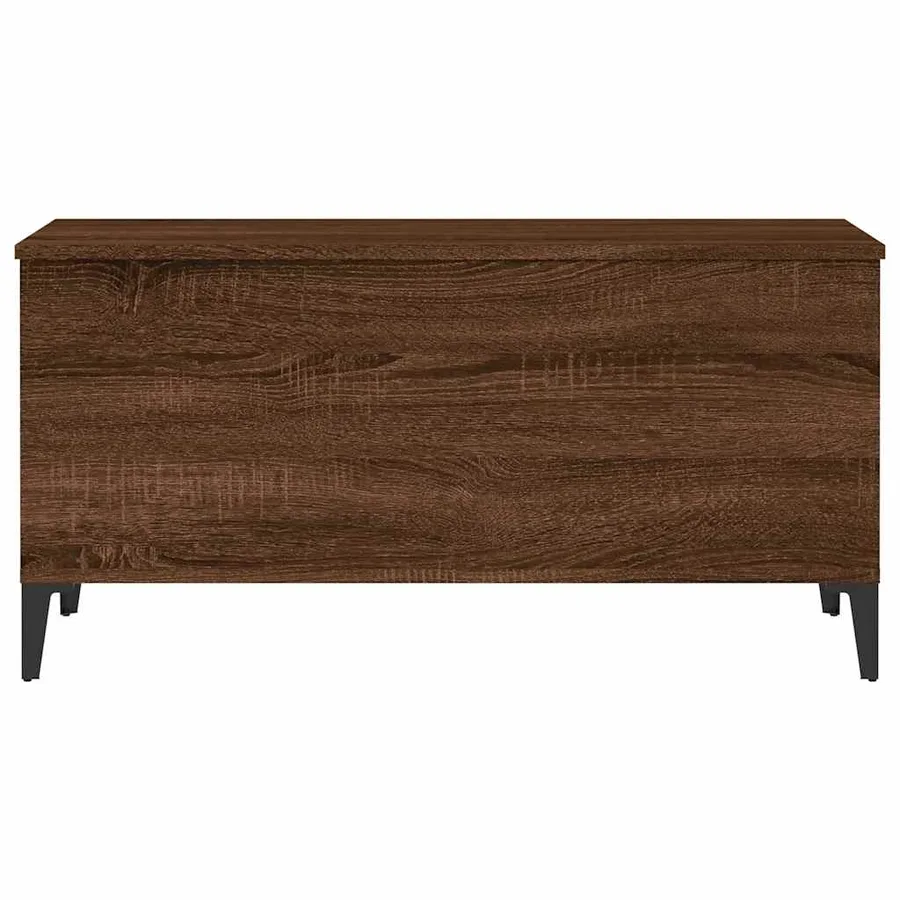 Table basse Chêne marron 90x44,5x45 cm Bois d'ingénierie - 5