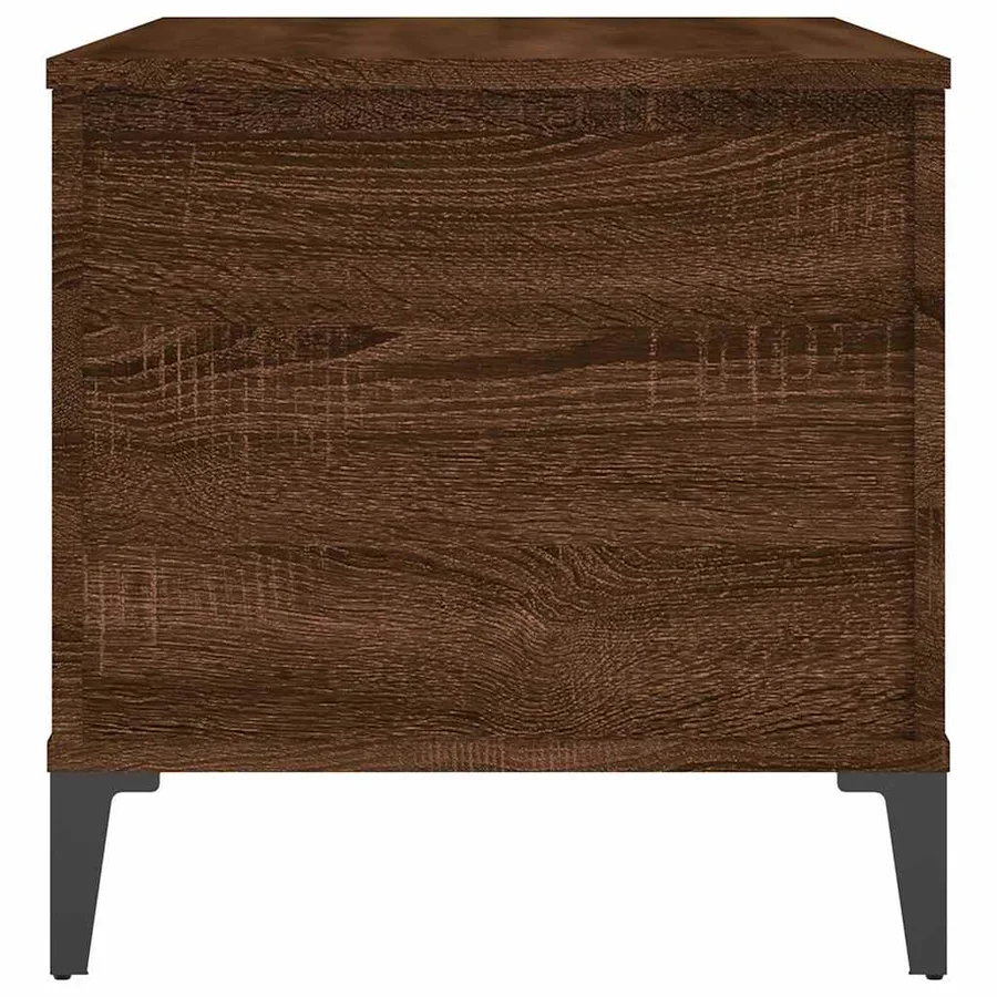 Table basse Chêne marron 90x44,5x45 cm Bois d'ingénierie - 6