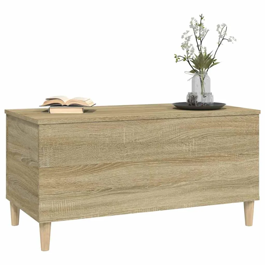Table basse Chêne sonoma 90x44,5x45 cm Bois d'ingénierie - 7