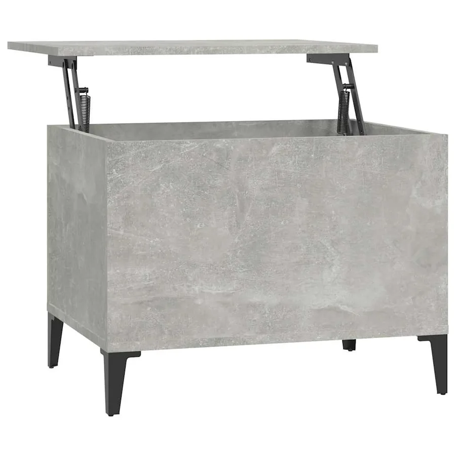 Table basse Gris béton 60x44,5x45 cm Bois d'ingénierie - 2