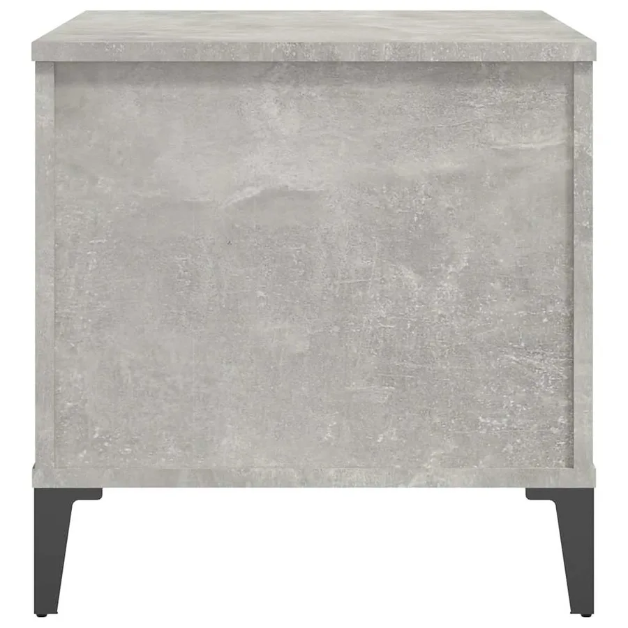 Table basse Gris béton 60x44,5x45 cm Bois d'ingénierie - 6