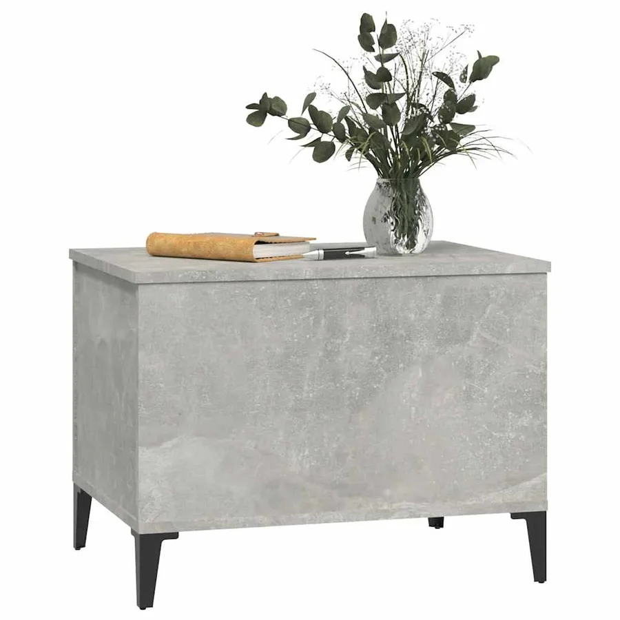 Table basse Gris béton 60x44,5x45 cm Bois d'ingénierie - 7